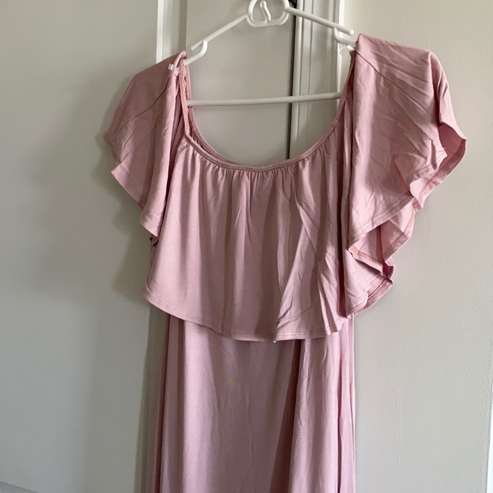 Pink Blush Maternity Gown
